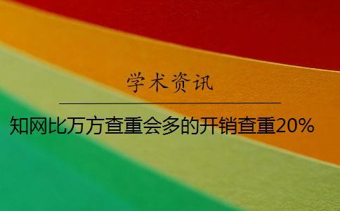 知網(wǎng)比萬方查重會(huì)多的開銷查重20%知網(wǎng)的開銷