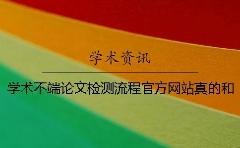 學術不端論文檢測流程官方網站真的和假冒的鑒別
