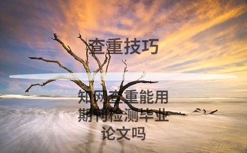 知網(wǎng)查重能用期刊檢測畢業(yè)論文嗎