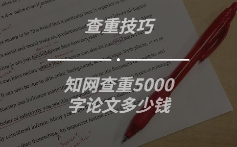 知網查重5000字論文多少錢