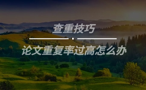  論文重復(fù)率過(guò)高怎么辦
