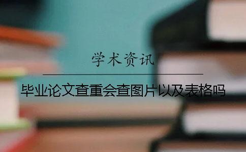畢業論文查重會查圖片以及表格嗎？