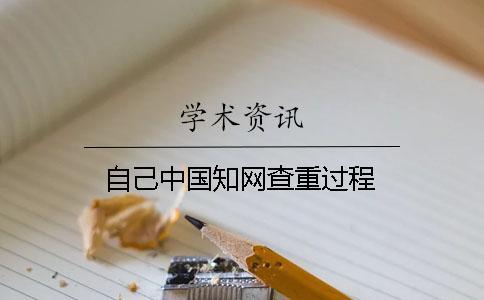 自己中國(guó)知網(wǎng)查重過(guò)程
